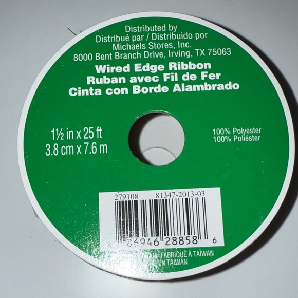 Red Snowflake Ribbon - Picture 3 of 4